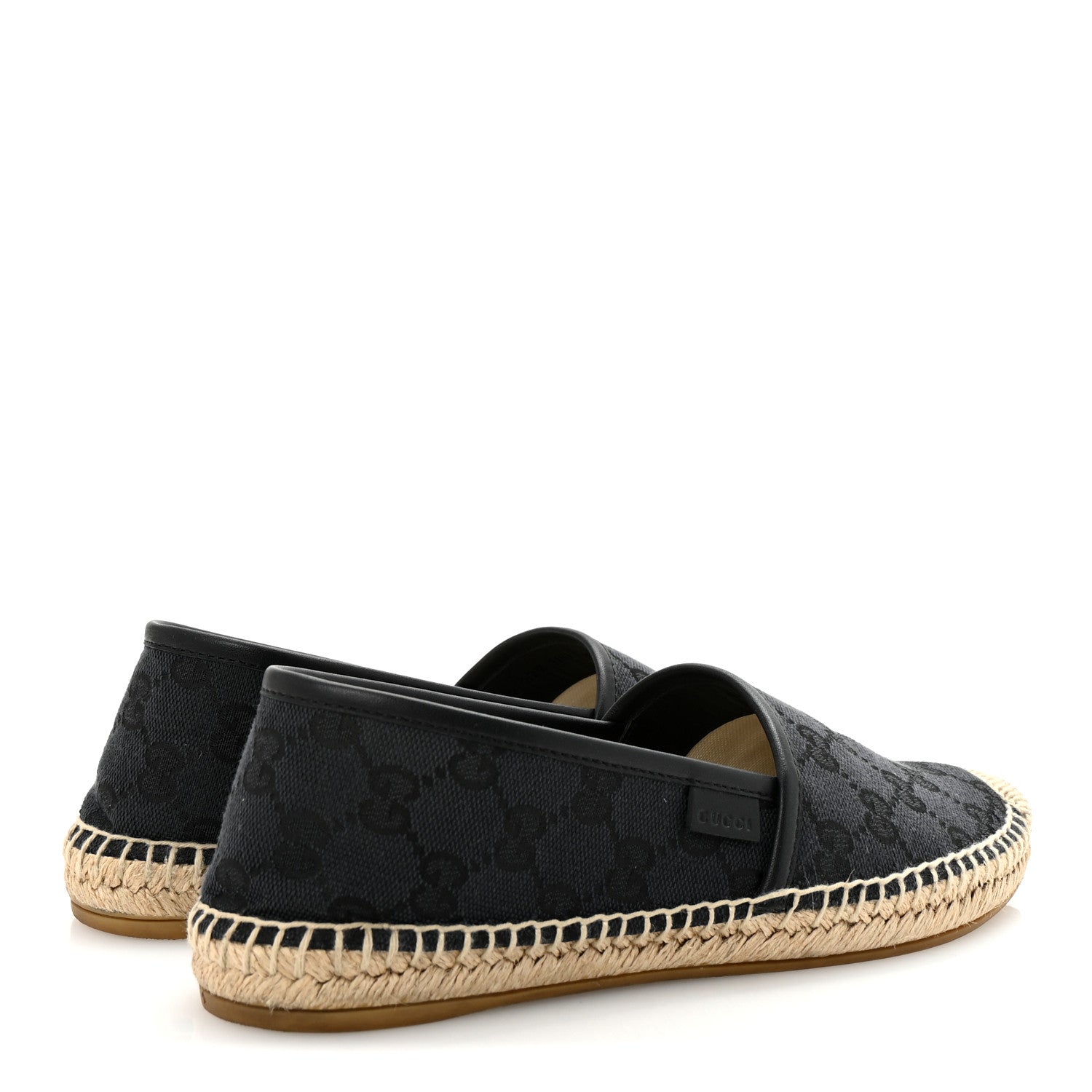 Gucci Monogram Espadrilles 37.5 Black 5 of 9