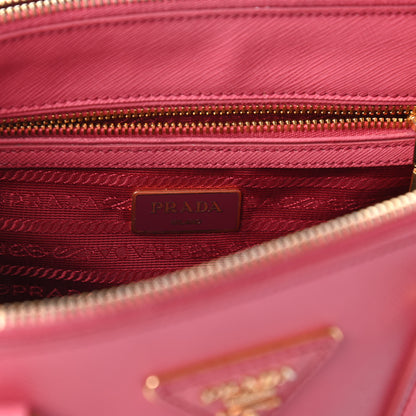 Prada Saffiano Mini Galleria Double Zip Tote Peonia 8 of 10