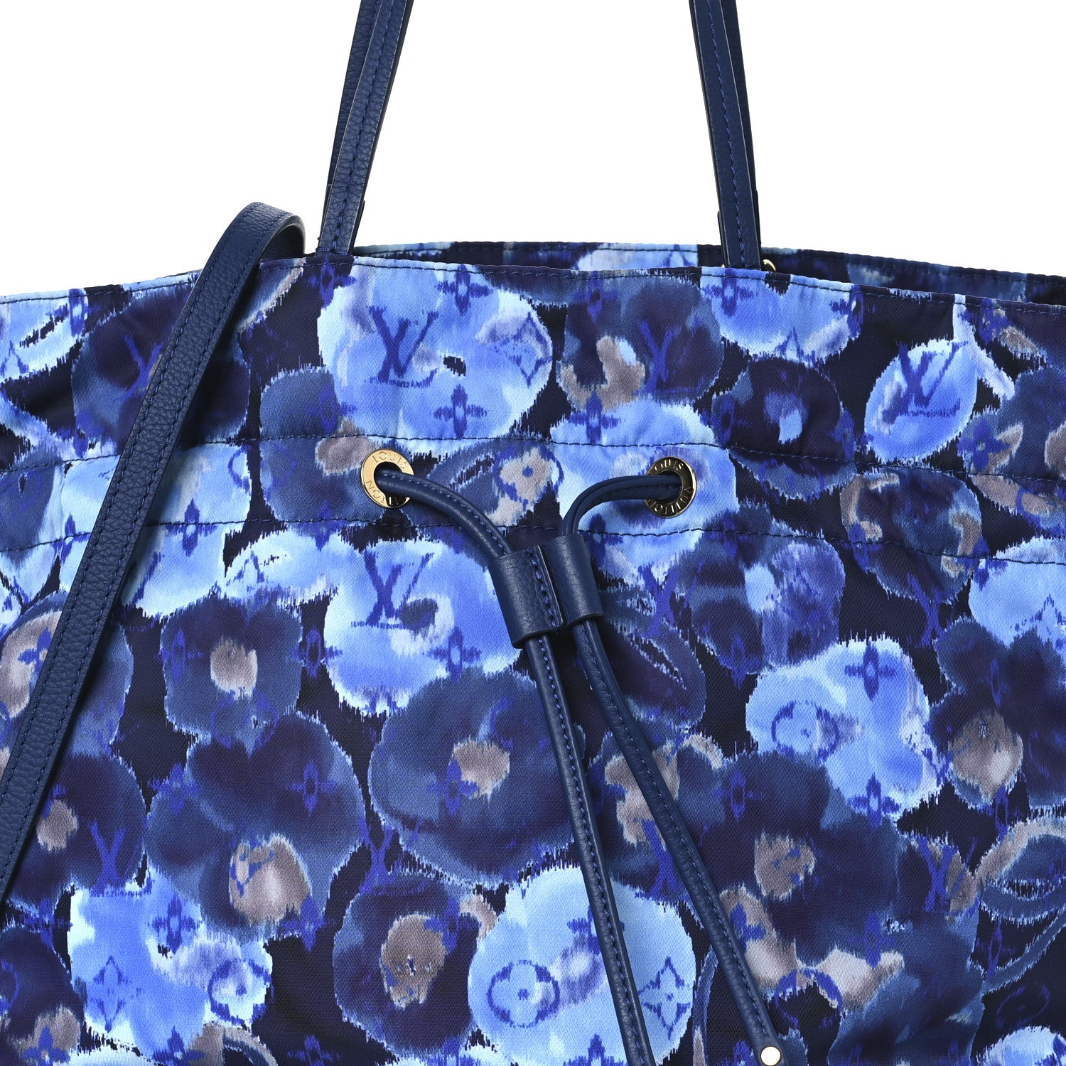 Louis Vuitton Nylon Monogram Ikat Noefull MM Grand Blue 7 of 9