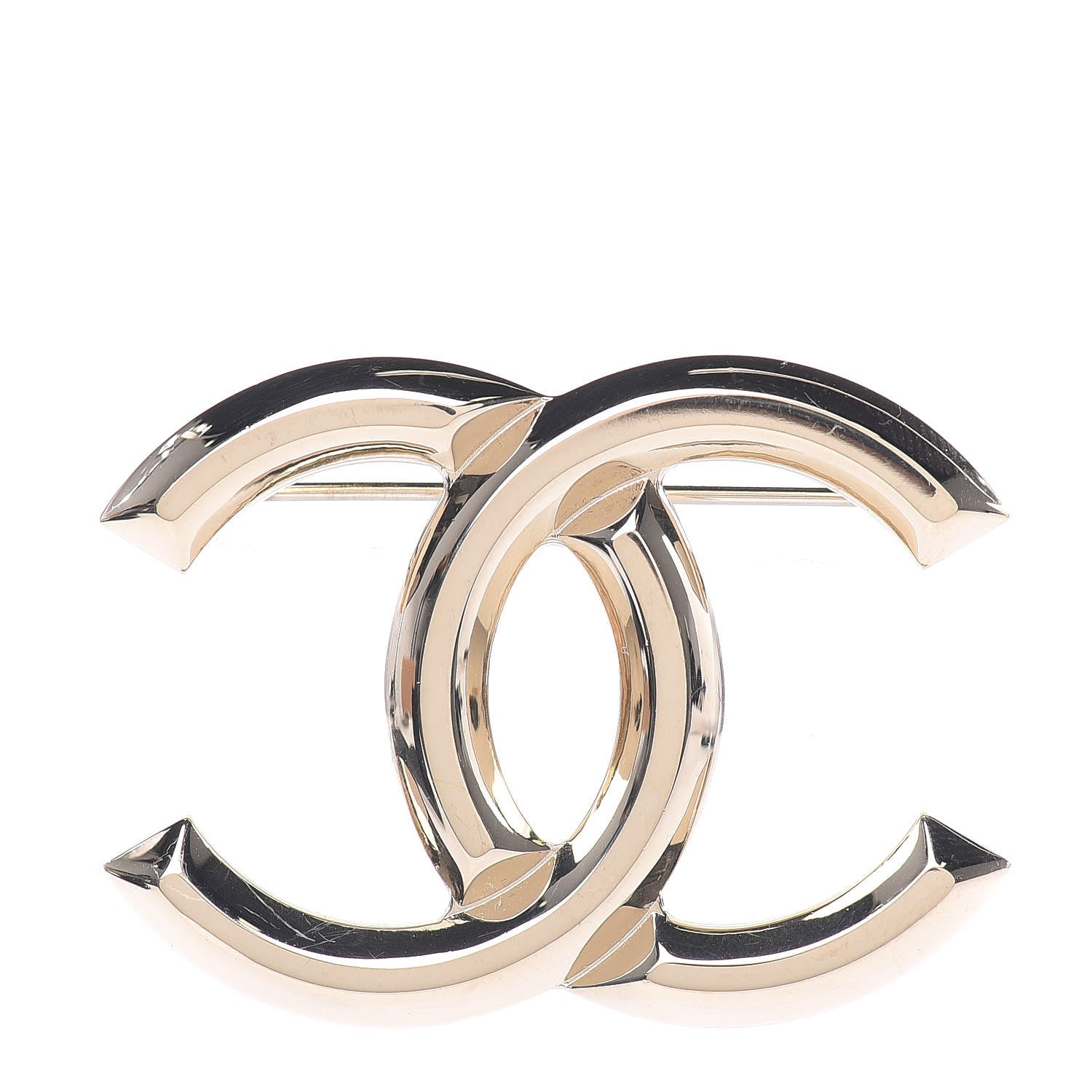 Chanel CC Brooch Gold 1 of 5