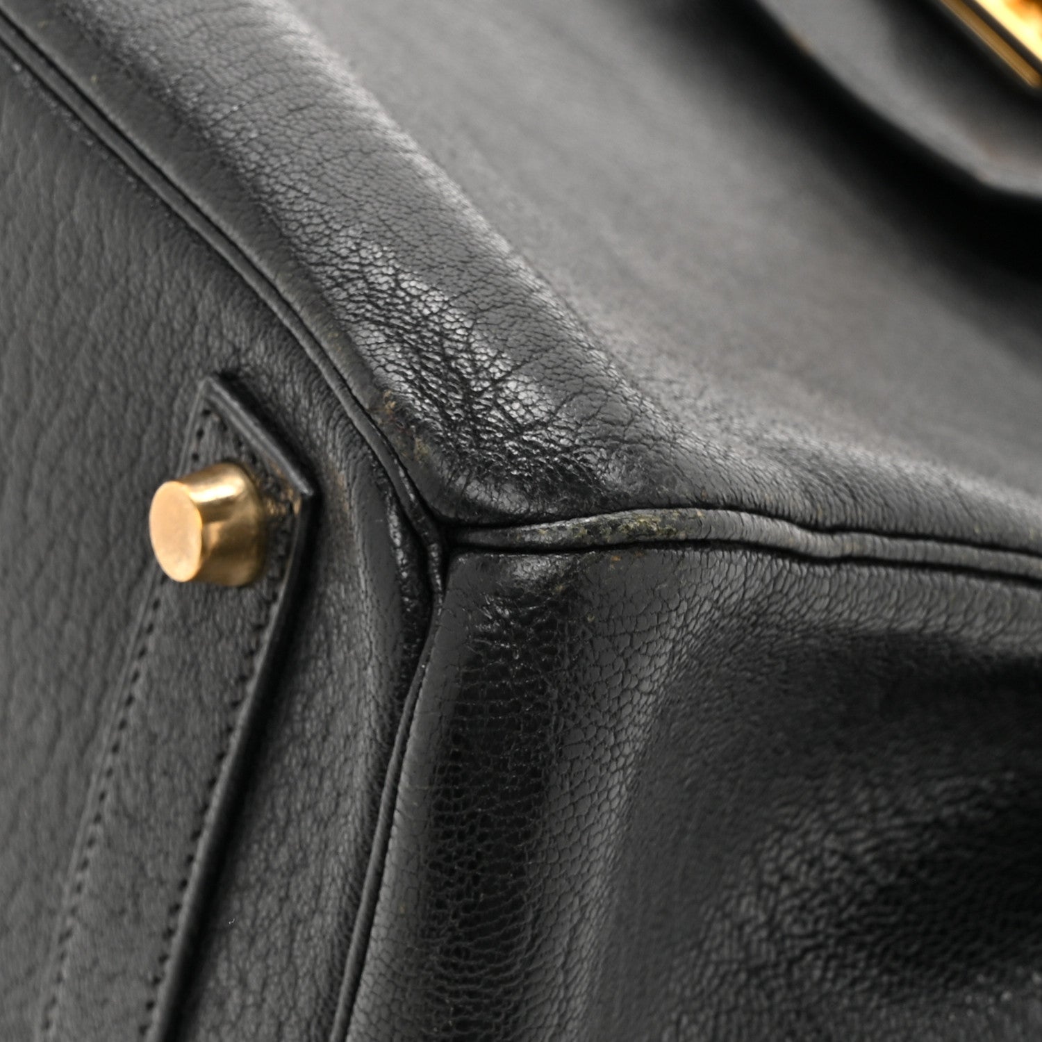 Hermes Chevre de Coromandel HAC Birkin 32 Black 12 of 19