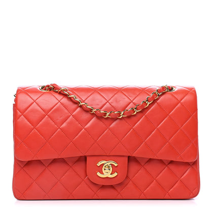 Chanel Lambskin Quilted Medium Double Flap Red 1 of 6