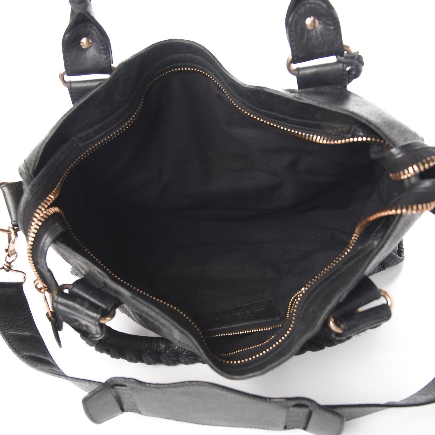 Agneau Giant 21 Rose Gold Hardware City Black