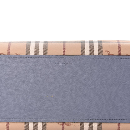 Burberry Calfskin Haymarket Check Medium Reversible Tote Blue 17 of 18