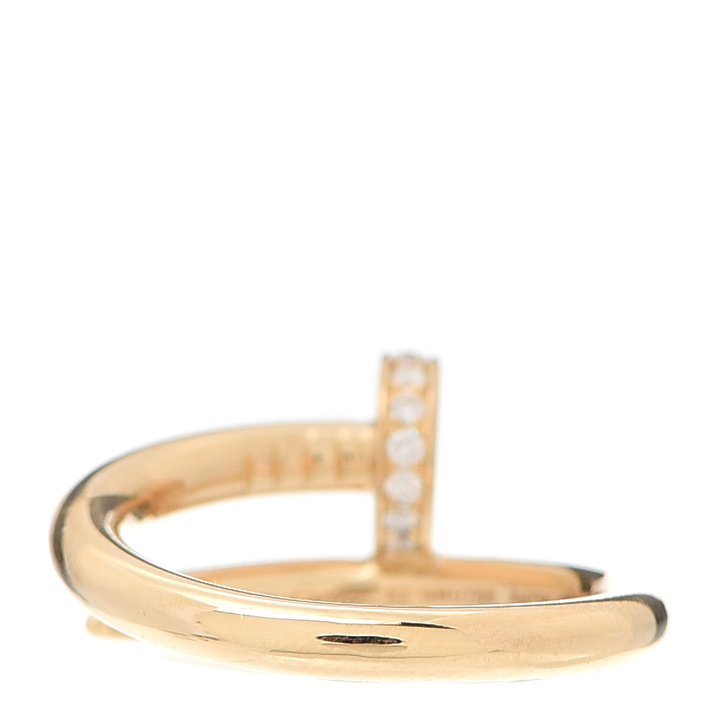 18K Yellow Gold Diamond Juste Un Clou Ring 52 6