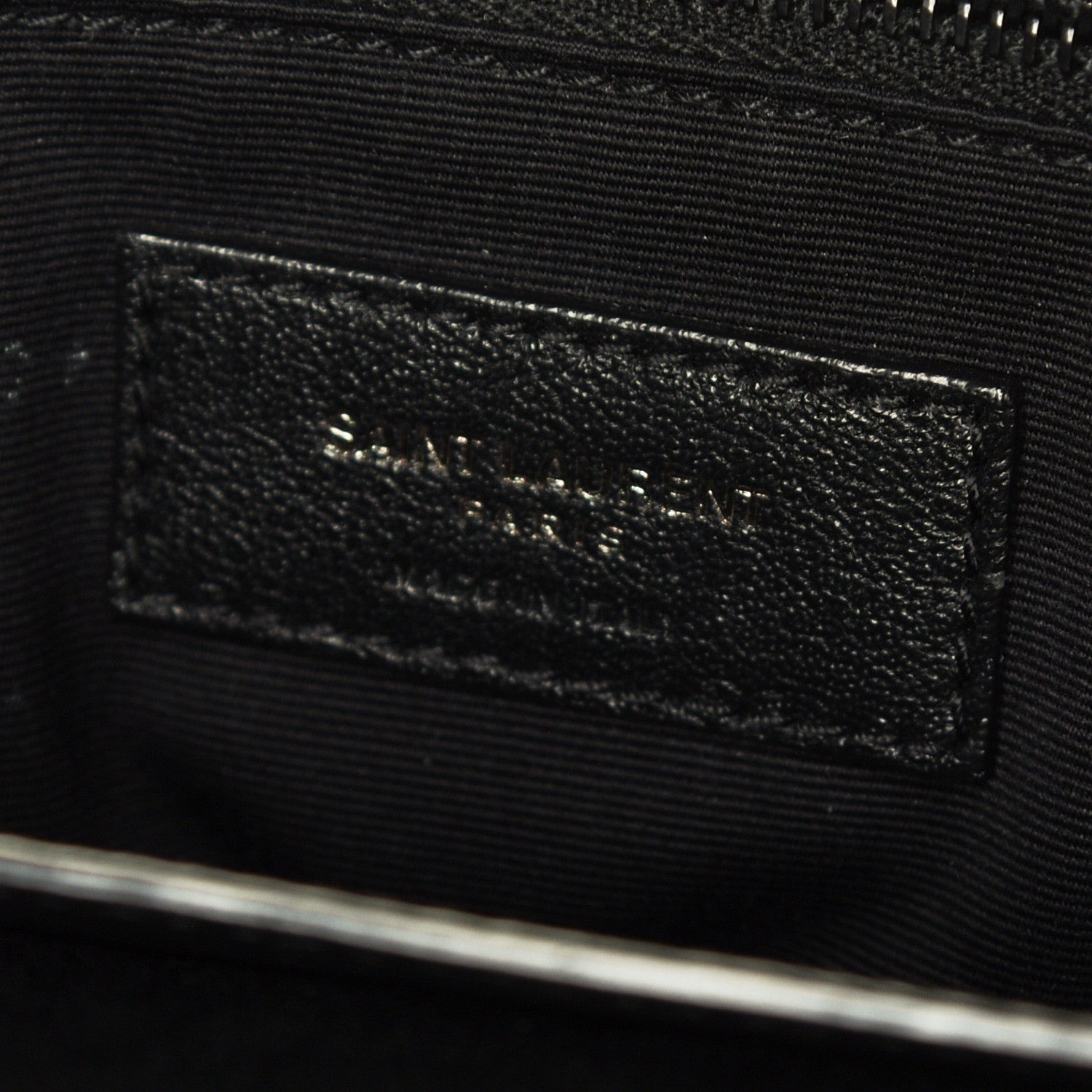 Saint Laurent Crinkled Calfskin Matelasse Monogram Medium Niki Chain Satchel Black 11 of 25