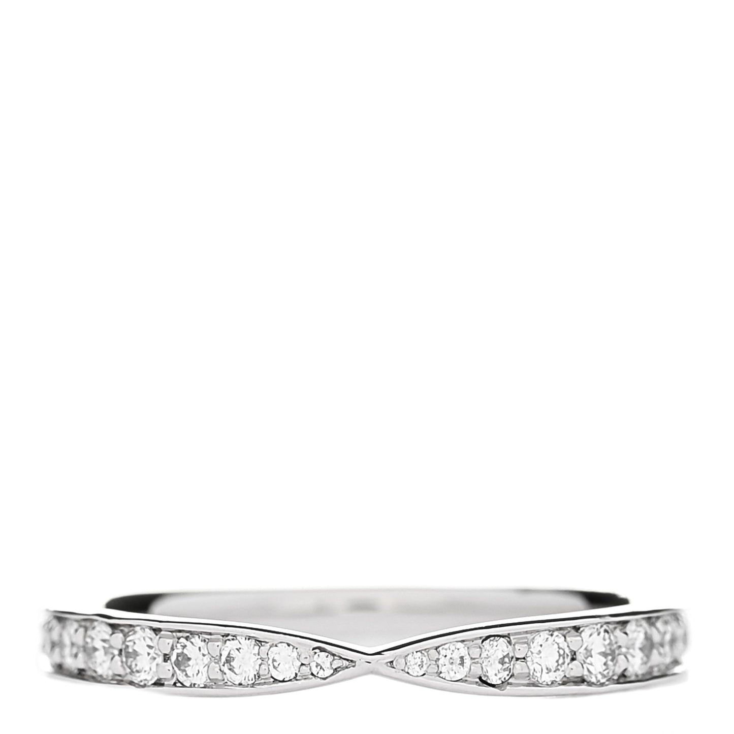 Platinum Diamond Harmony Bead-Set Band Ring 53 6.5