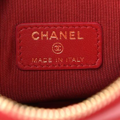 Chanel Lambskin Quilted Waist Bag Red 9 of 12