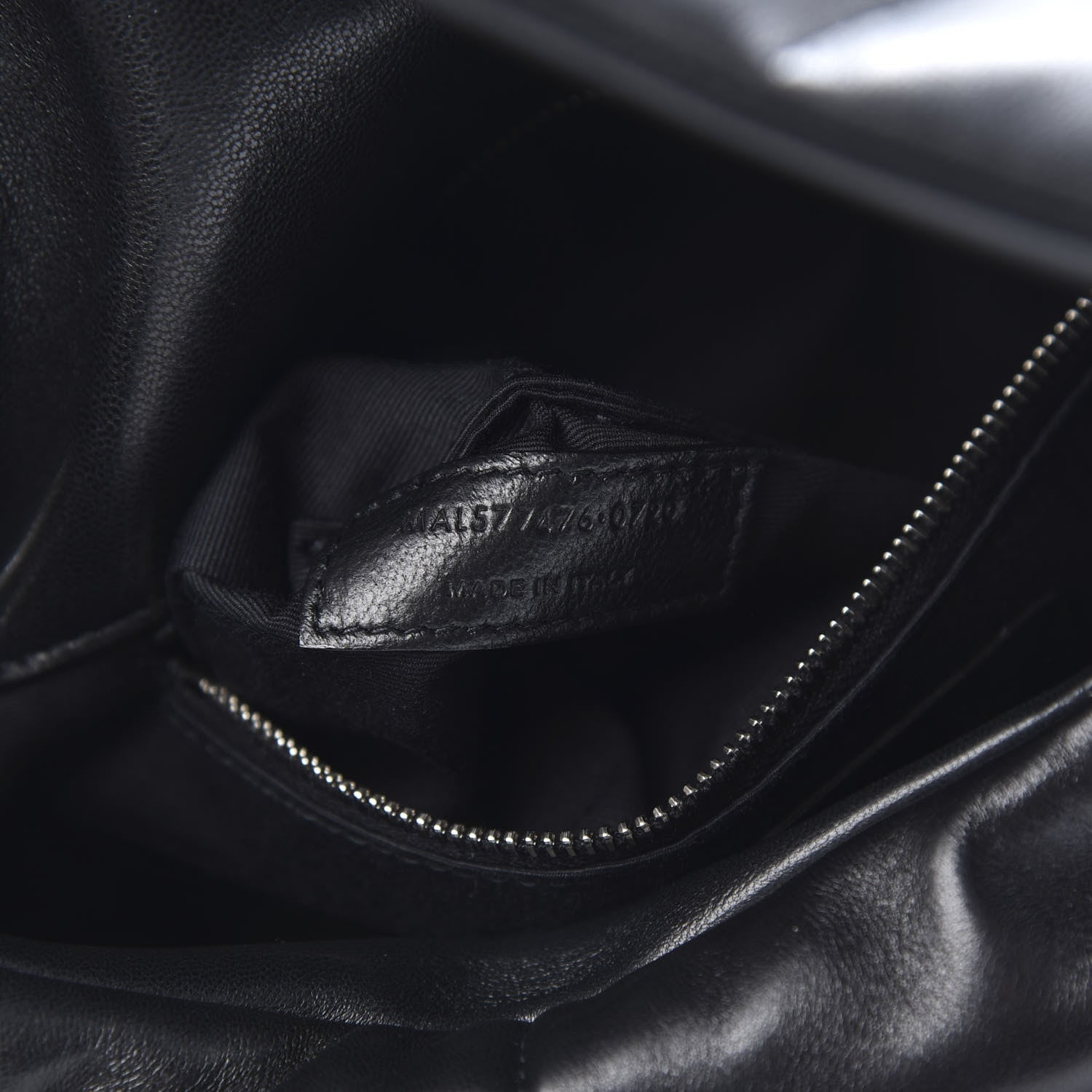 Saint Laurent Lambskin Quilted Small Loulou Puffer Monogram Chain Satchel Black 6 of 10