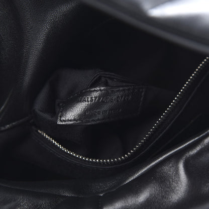 Saint Laurent Lambskin Quilted Small Loulou Puffer Monogram Chain Satchel Black 6 of 10