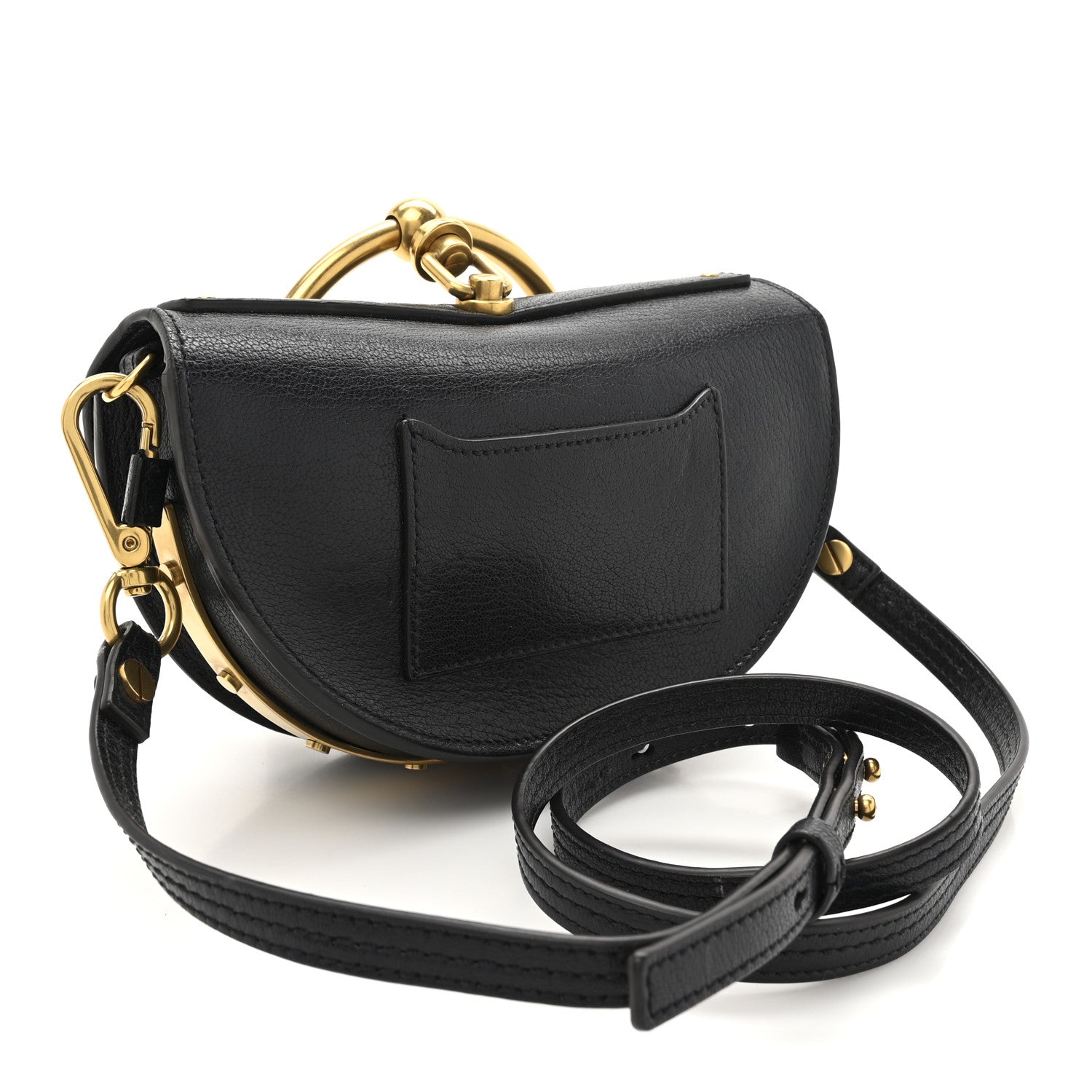 Chloe Calfskin Small Nile Bracelet Minaudiere Bag Black 3 of 12