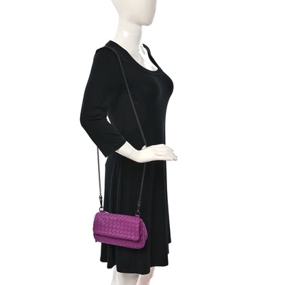 Bottega Veneta Nappa Intrecciato Mini Messenger Bag Peony 2 of 9