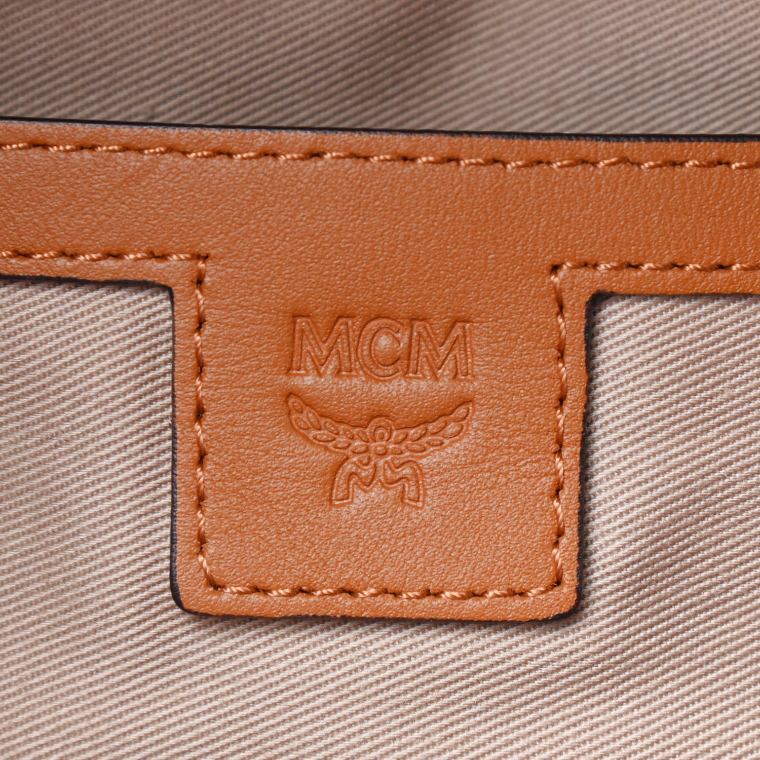 MCM Visetos Medium Fusten Belt Bag Cognac 6 of 10