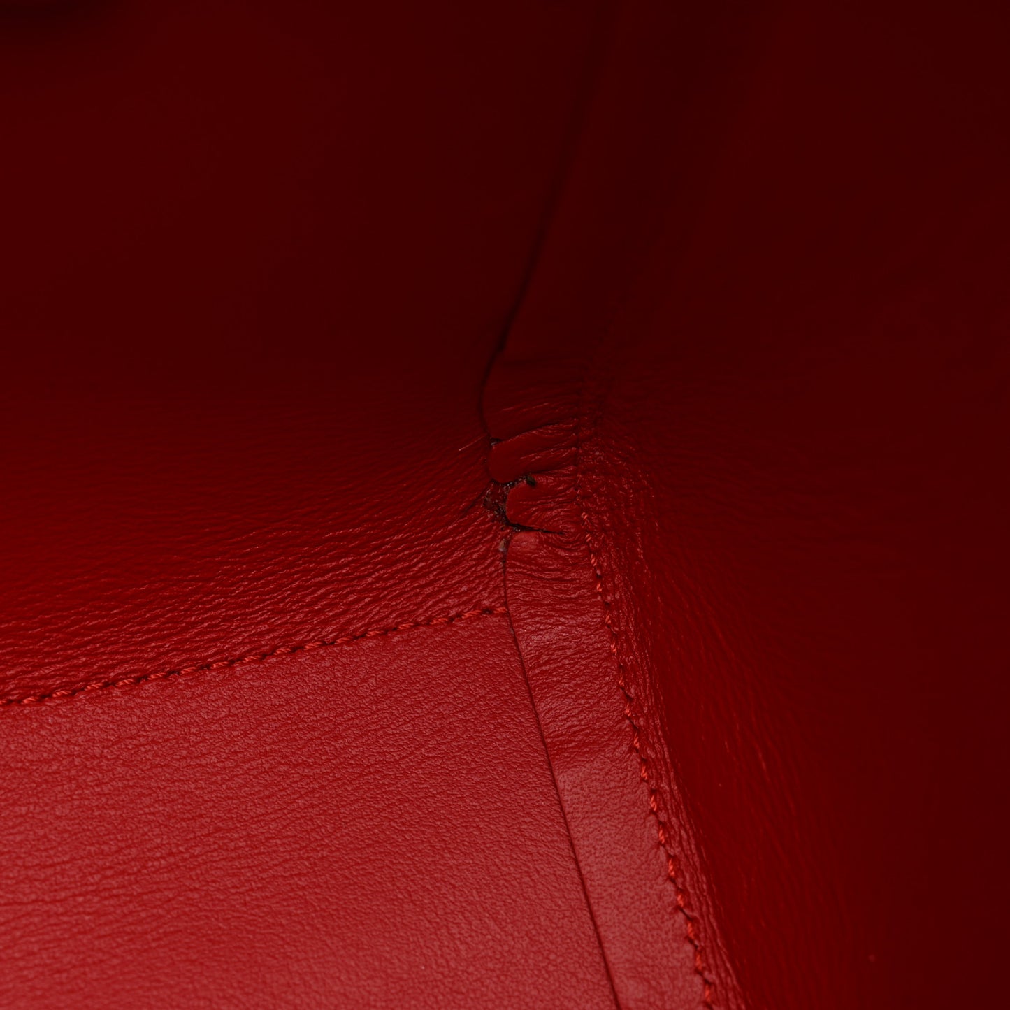 Patent Calfskin Spikes Mini East West Cabata Tote Red