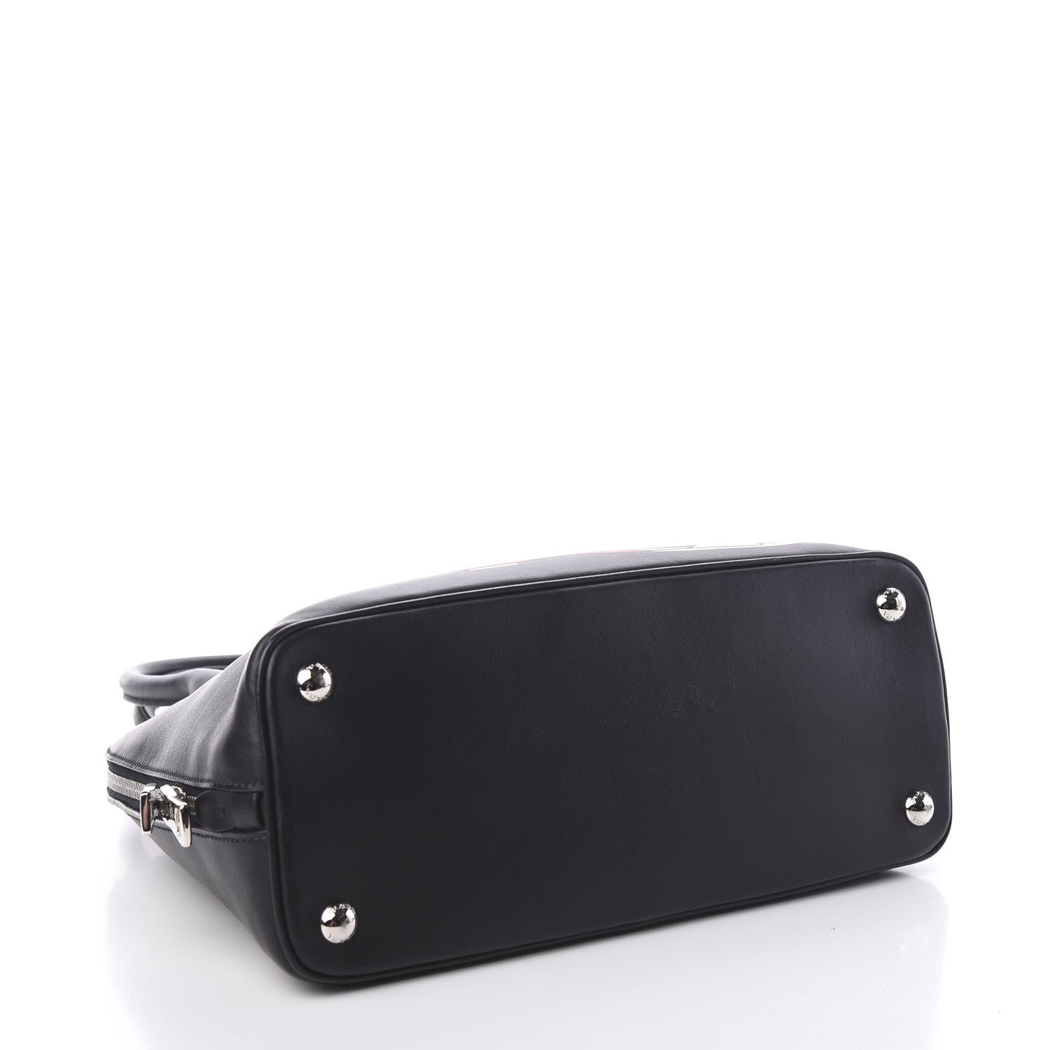 Prada City Calfskin Flame Promenade Tote Black 3 of 8