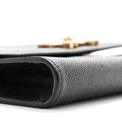 Dolce & Gabbana Dauphine Crystal Wallet On Chain Black 8 of 9