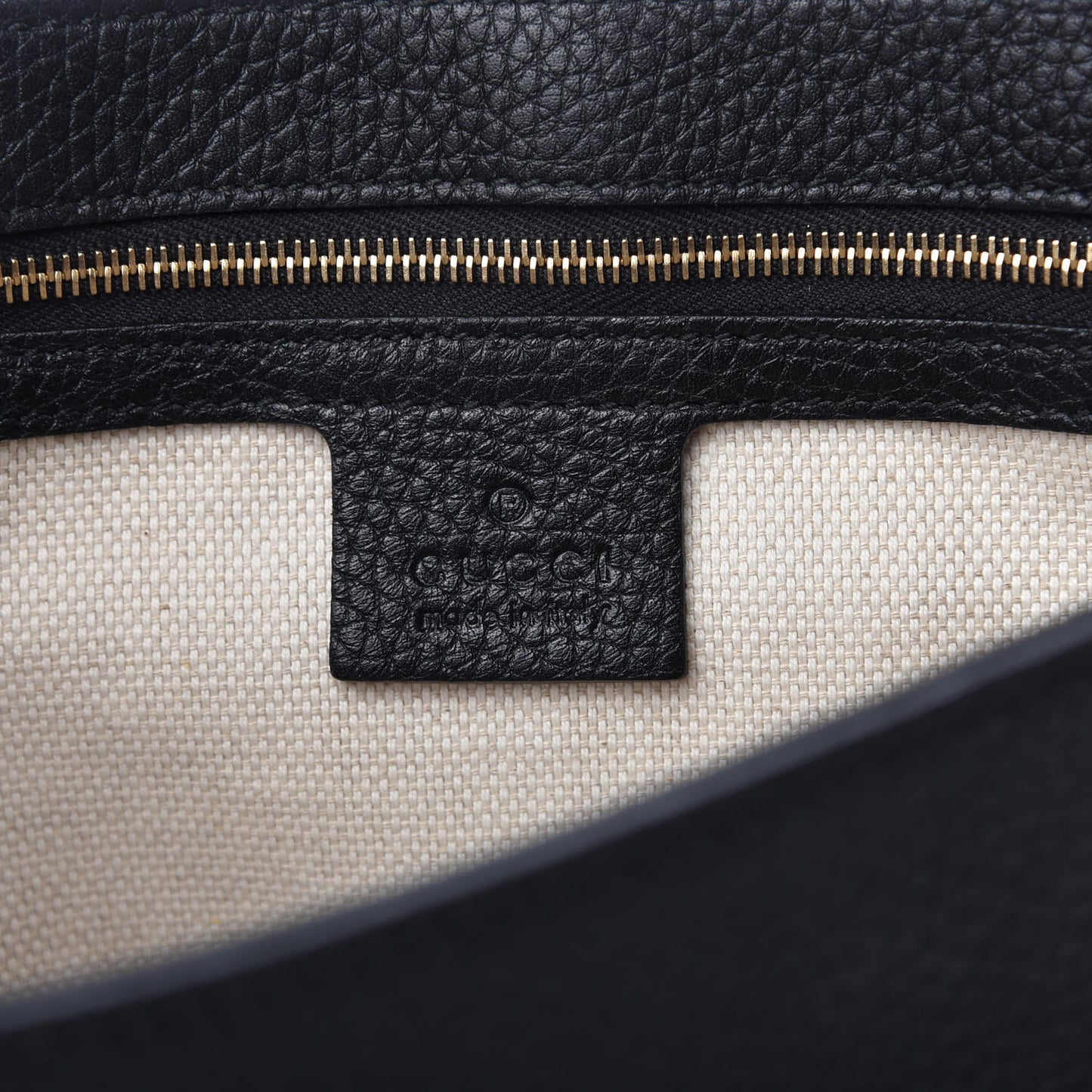 Pebbled Calfskin Medium Soho Flap Crossbody Black