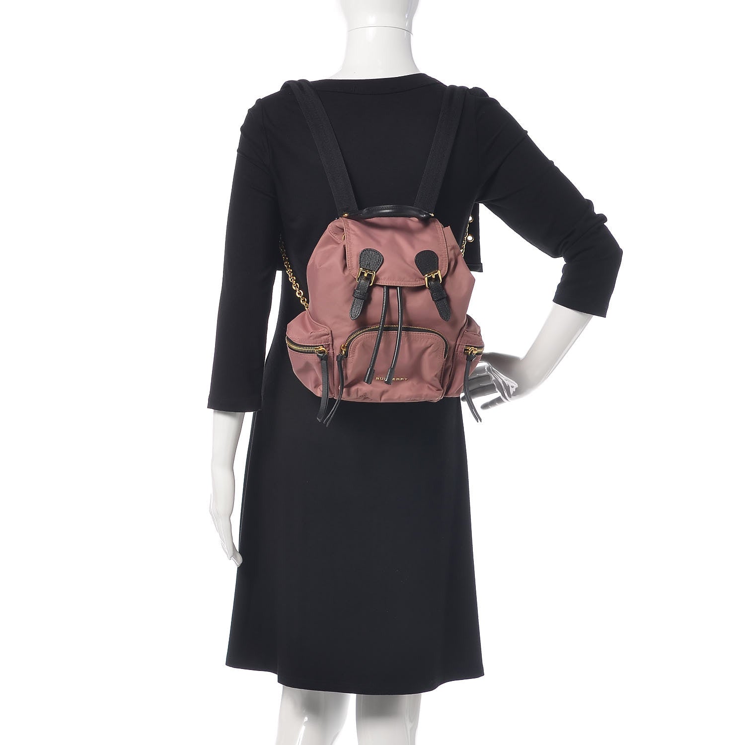 Burberry Nylon Small Rucksack Backpack Mauve Pink 2 of 11