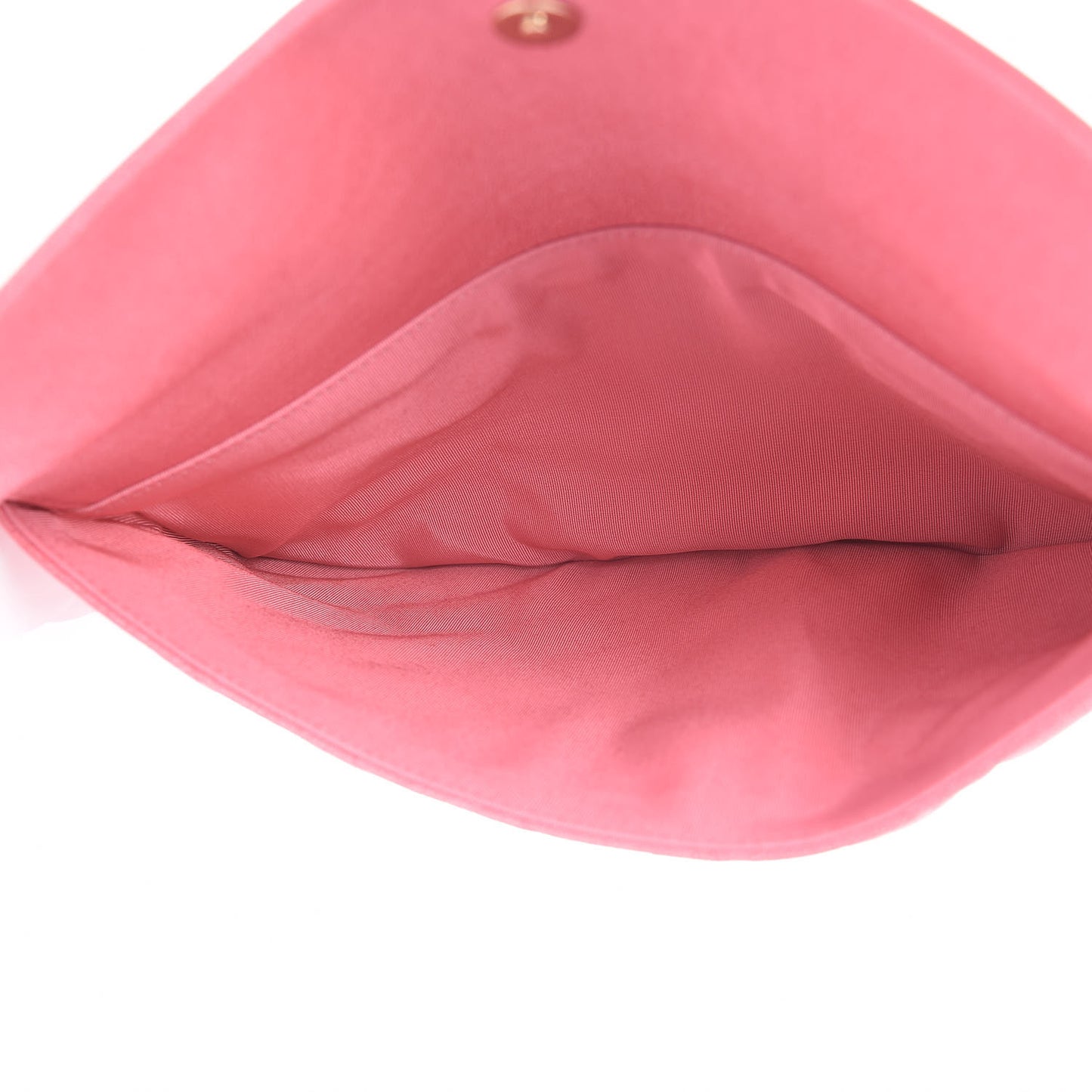 Iridescent Caviar Quilted Medium Flap Cosmetic Case Pink