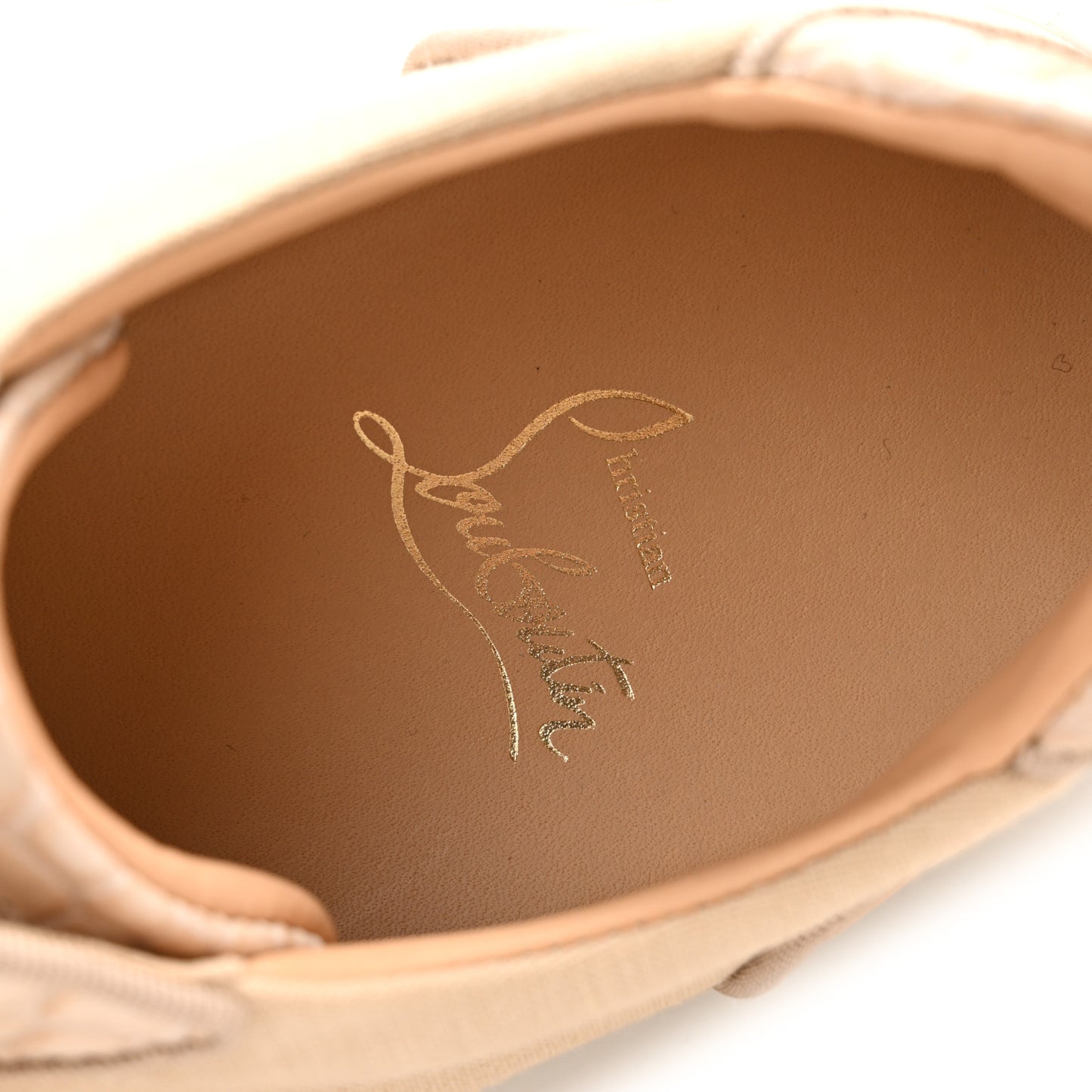 Calfskin Crocodile Embossed Vieirissima Orlato Flat Sneakers 39 Nougat
