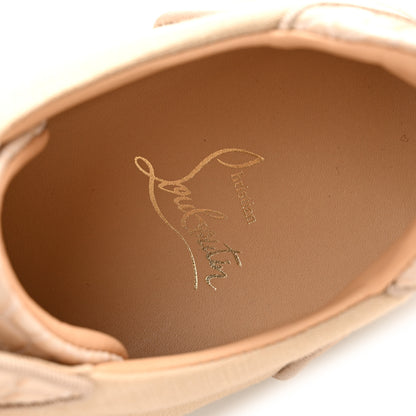 Christian Louboutin Calfskin Crocodile Embossed Vieirissima Orlato Flat Sneakers 39 Nougat 7 of 12