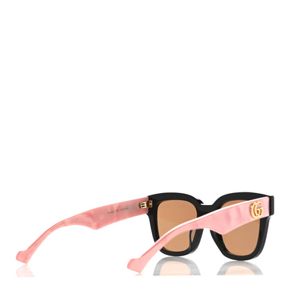 Gucci Rectangle 52mm Frame Sunglasses GG0998/S Black Pink 4 of 8