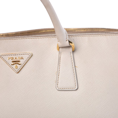 Prada Saffiano Large Galleria Double Zip Tote Talco 21 of 23