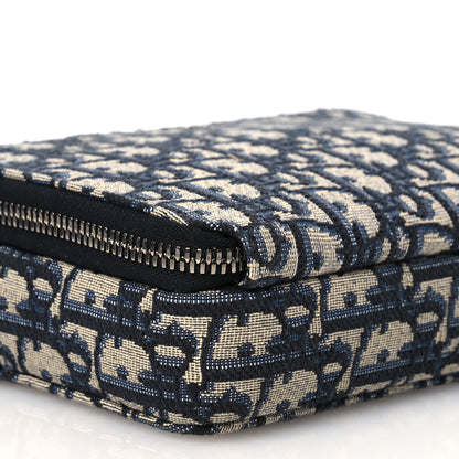 Christian Dior Oblique Pouch Navy Blue 10 of 14