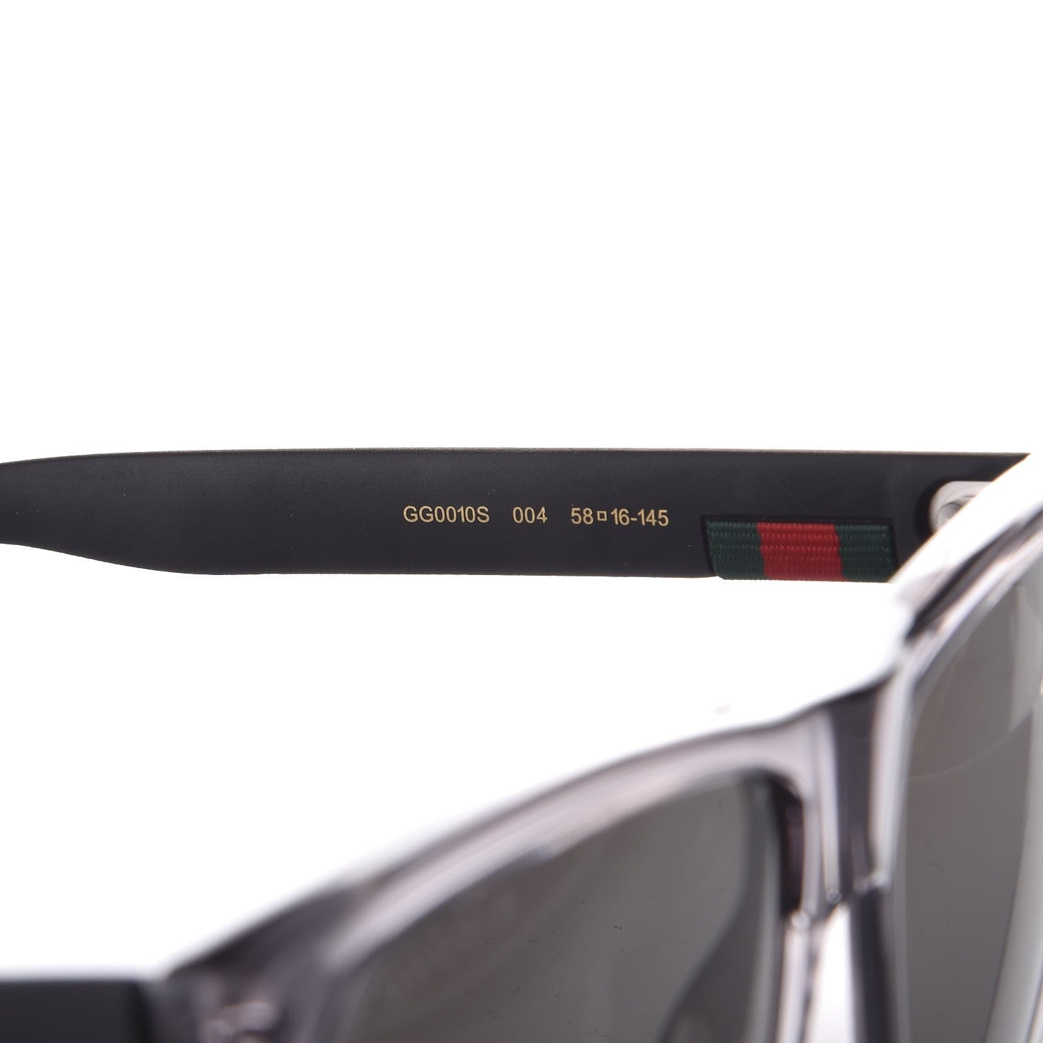 Gucci Web Square Frame GG0010S Sunglasses Grey 7 of 9