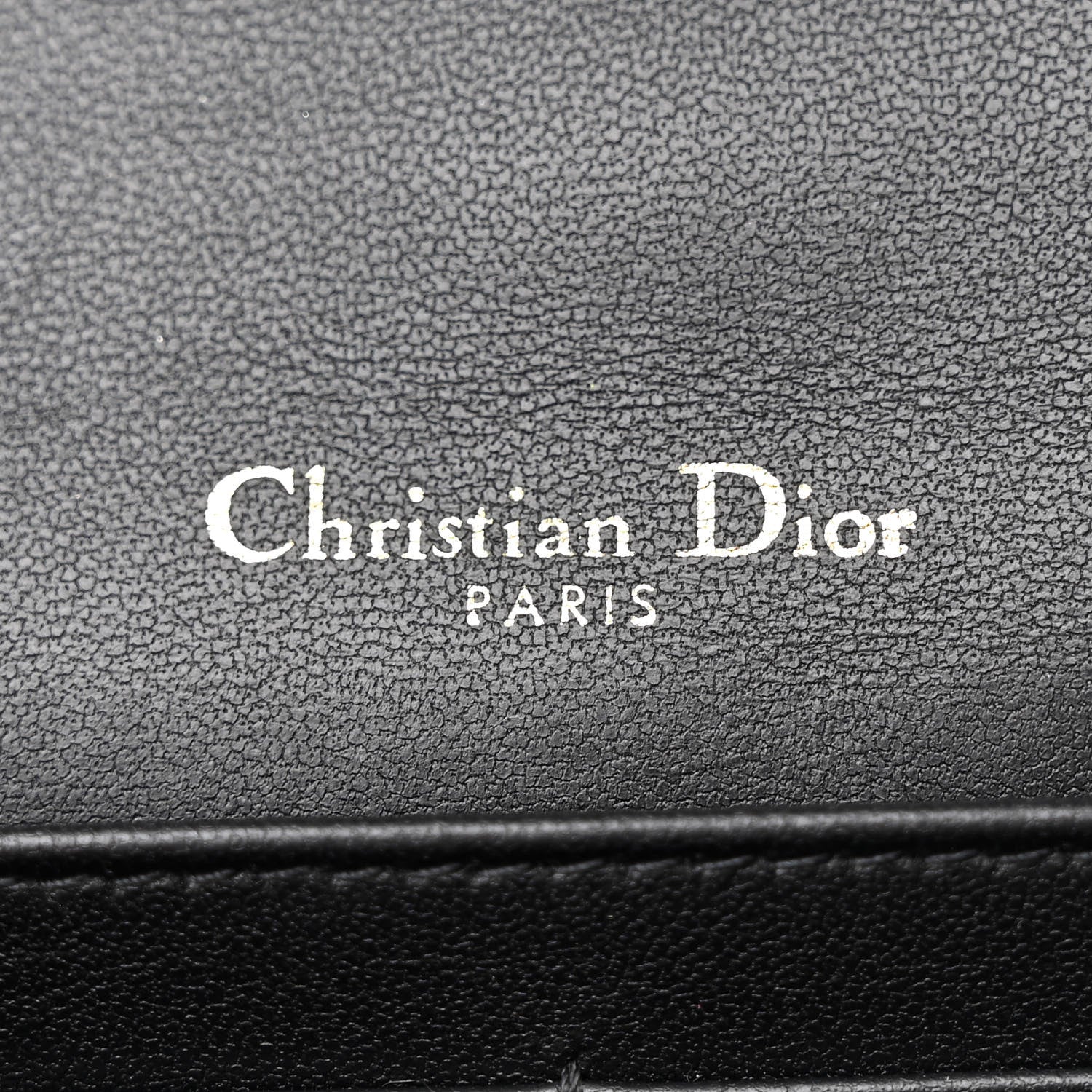 Christian Dior Lambskin Cannage Lady Dior Chain Pouch Black 6 of 9