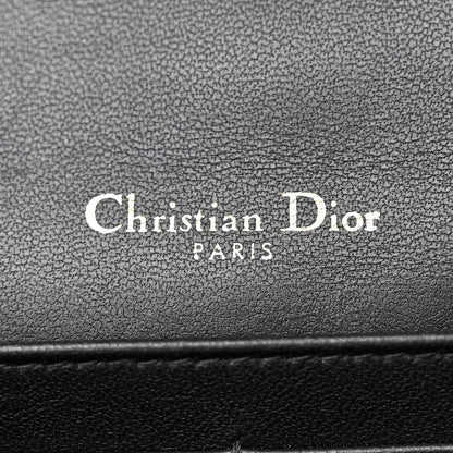 Christian Dior Lambskin Cannage Lady Dior Chain Pouch Black 6 of 9
