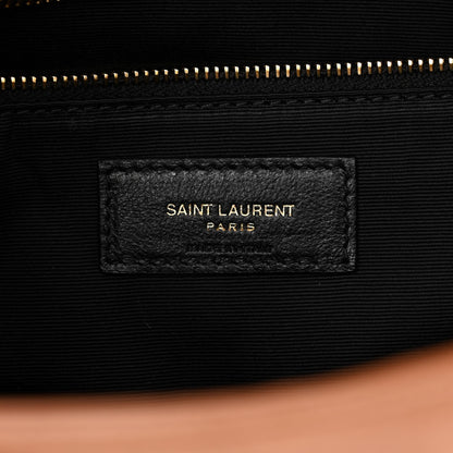 Saint Laurent Crinkled Calfskin Matelasse Monogram Medium Niki Chain Satchel Caramel 6 of 11