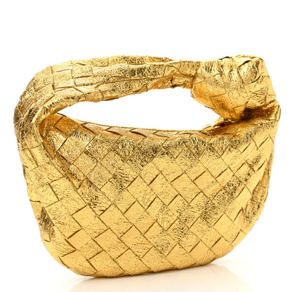 Bottega Veneta Metallic Nappa Intrecciato Mini Jodie Gold 3 of 9