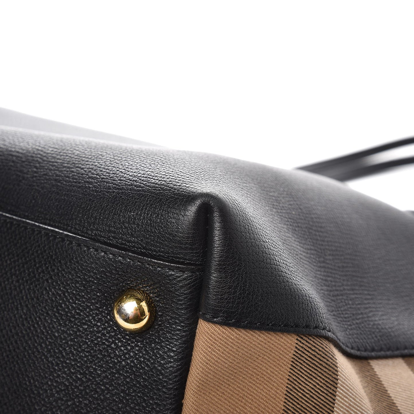 Derby Calfskin House Check Medium Welburn Tote Black