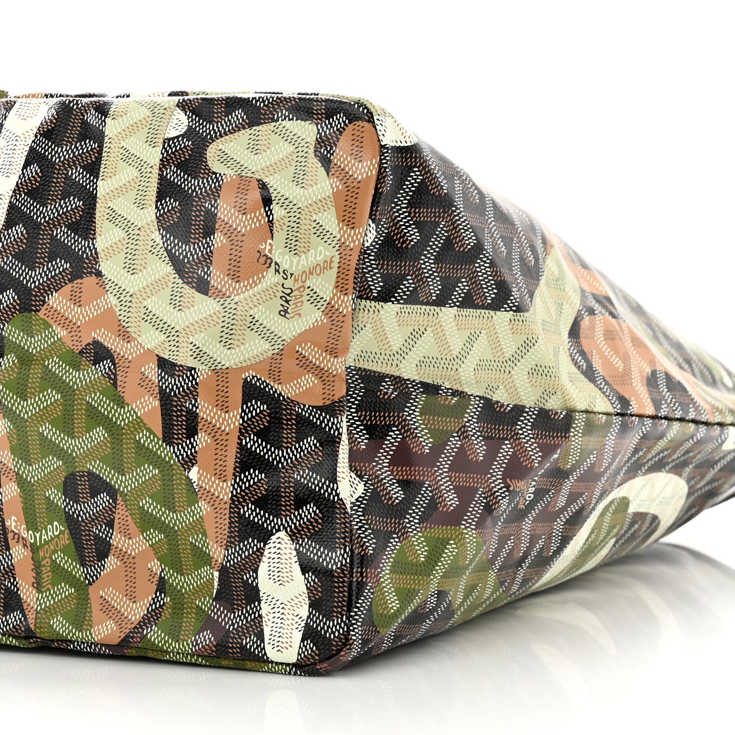 Goyard Goyardine Saint Louis Lettres Camouflage GM Black Green 11 of 11