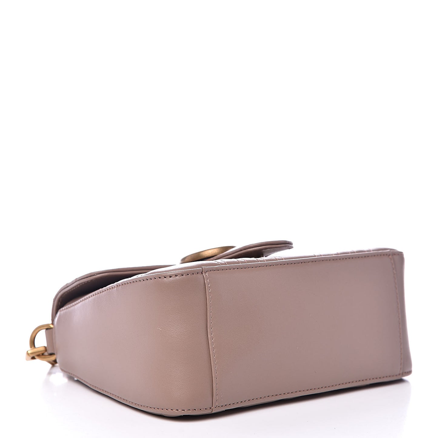 Calfskin Matelasse Mini GG Marmont Top Handle Shoulder Bag Porcelain Rose