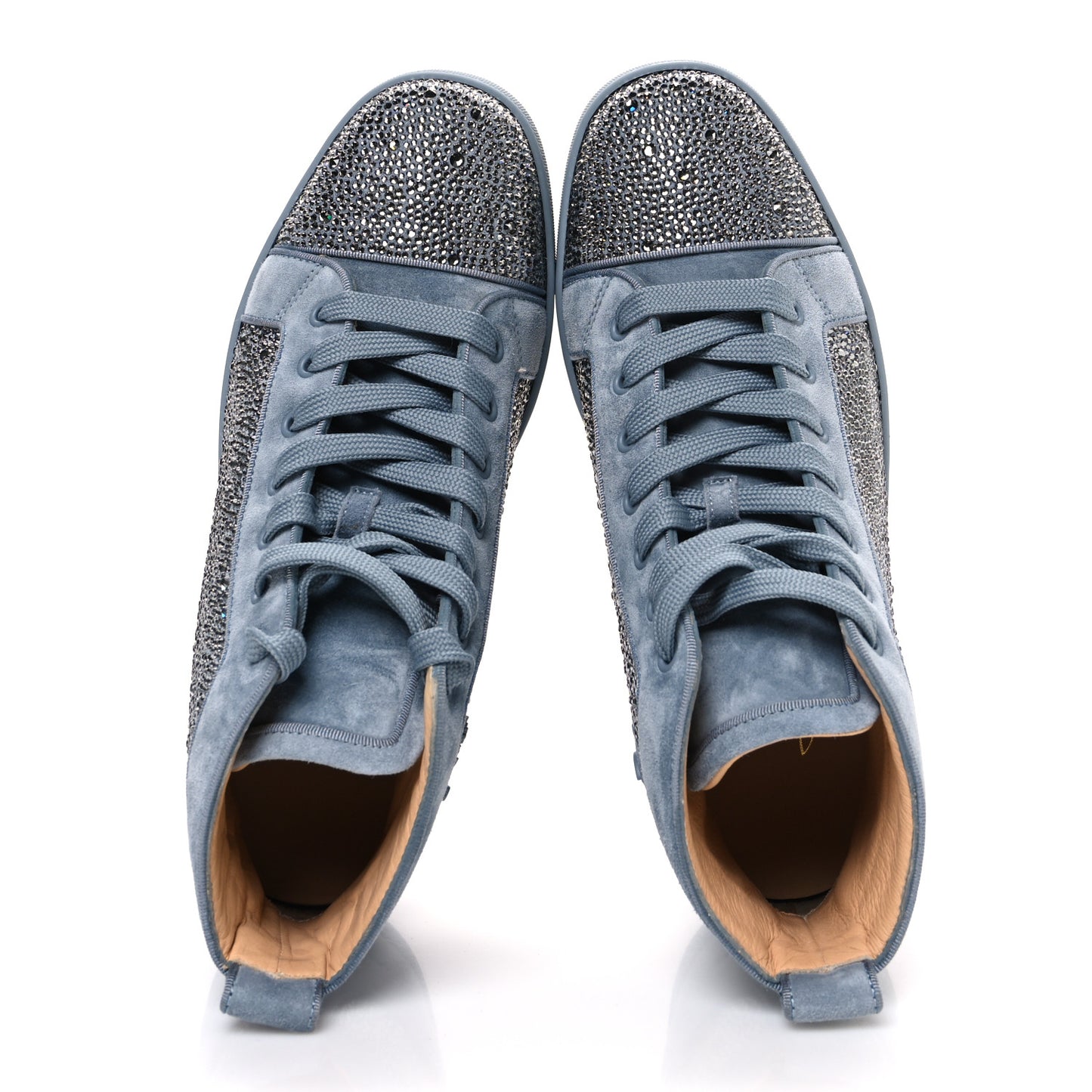 Veau Velours Strass Mens Louis Orlato Flat Sneakers 40 Squale