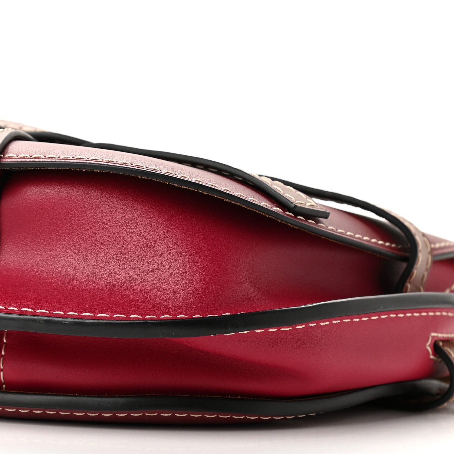 Loewe Calfskin Mini Gate Crossbody Bag Garnet Pomodoro 8 of 8