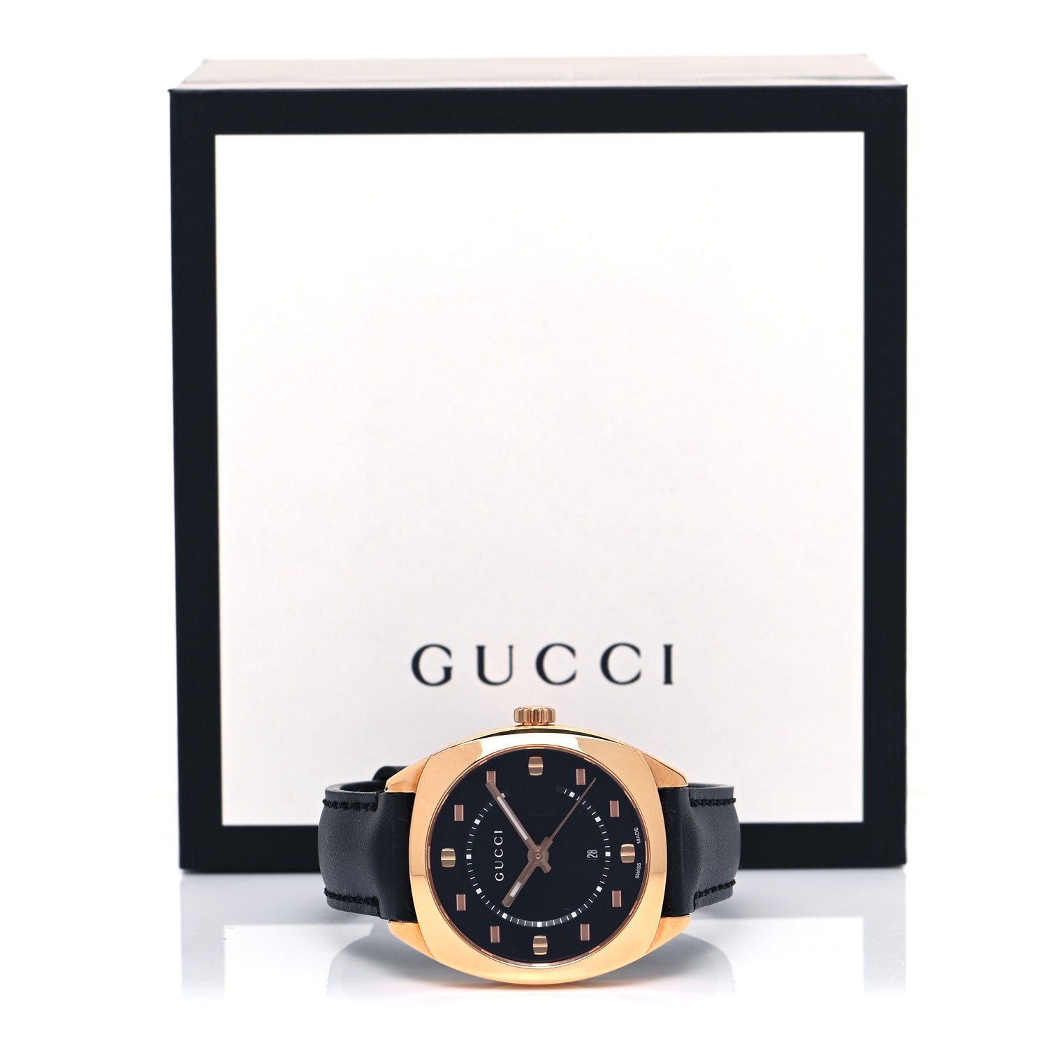 Gucci Stainless Steel Calfskin 36mm GG2570 Watch Black 5 of 5