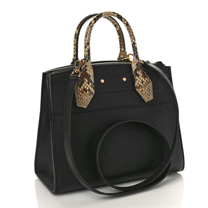 Louis Vuitton Taurillon Snakeskin City Steamer PM Black 3 of 8