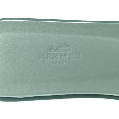 Hermes Epsom Oran Sandals 39.5 Vert Embrun 7 of 9