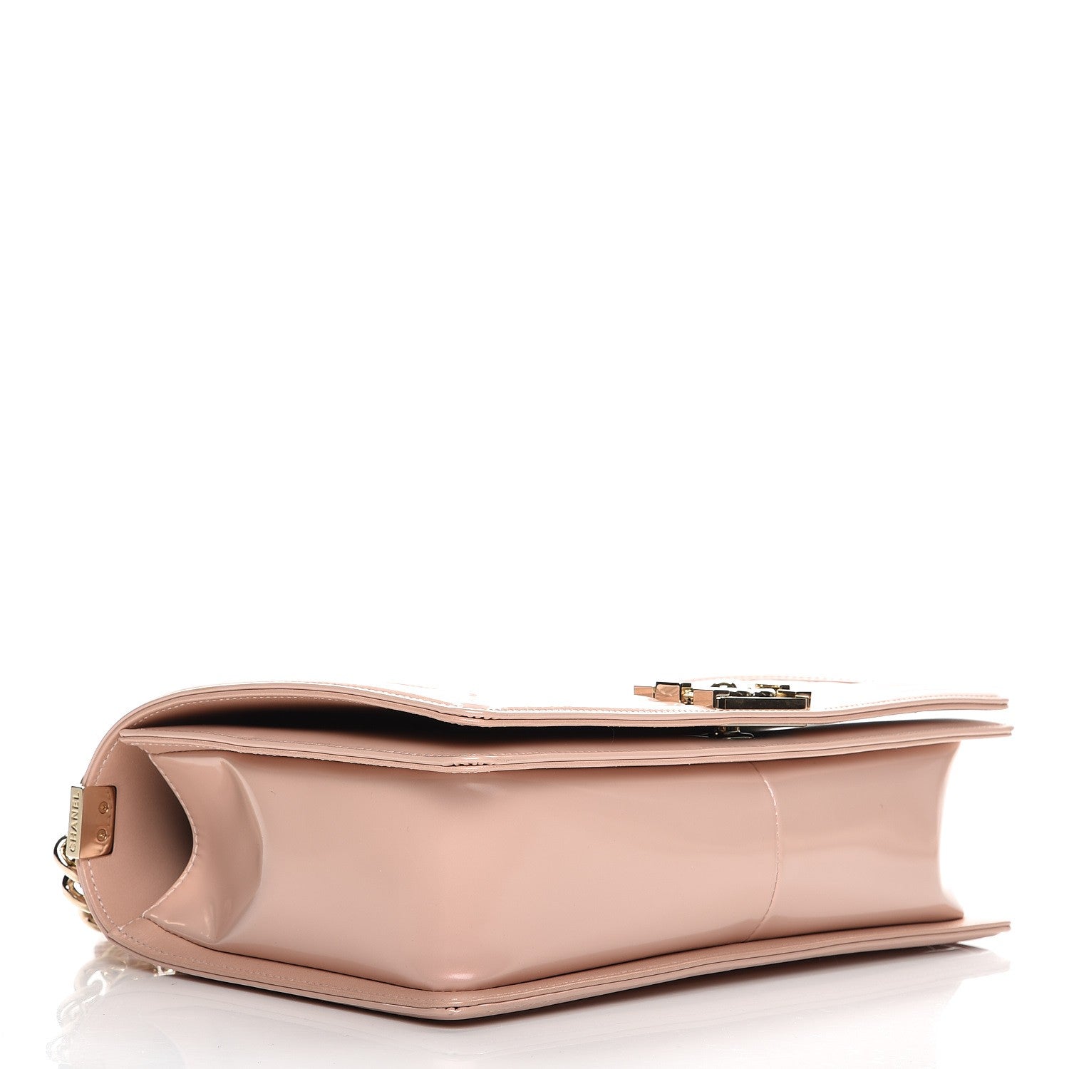 Chanel Iridescent Calfskin Quilted New Medium Boy Flap Light Pink 4 of 10