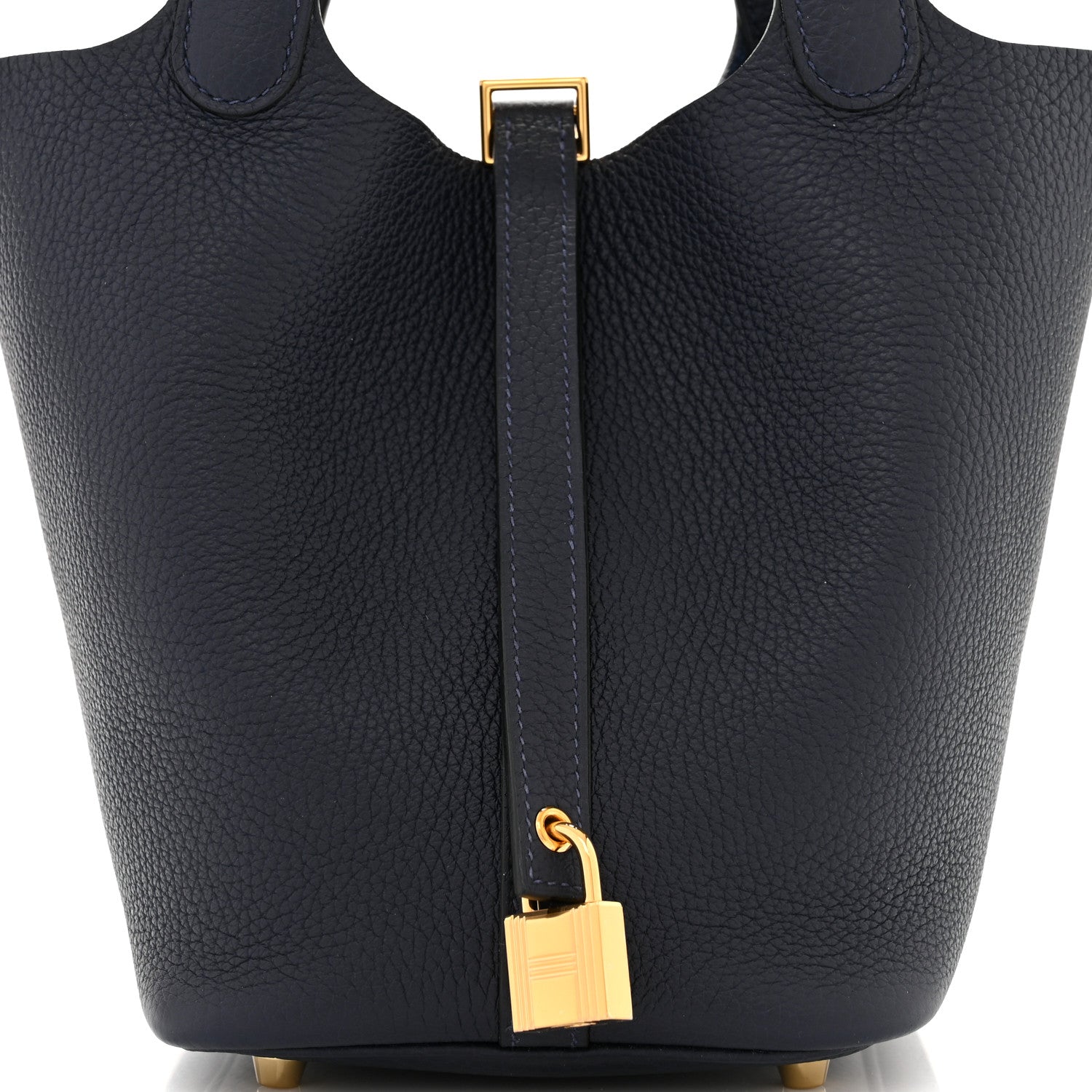 Hermes Taurillon Clemence Picotin Lock 18 PM Bleu Nuit 8 of 11