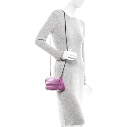 Bottega Veneta Nappa Intrecciato Mini Chain Messenger Peony 2 of 6