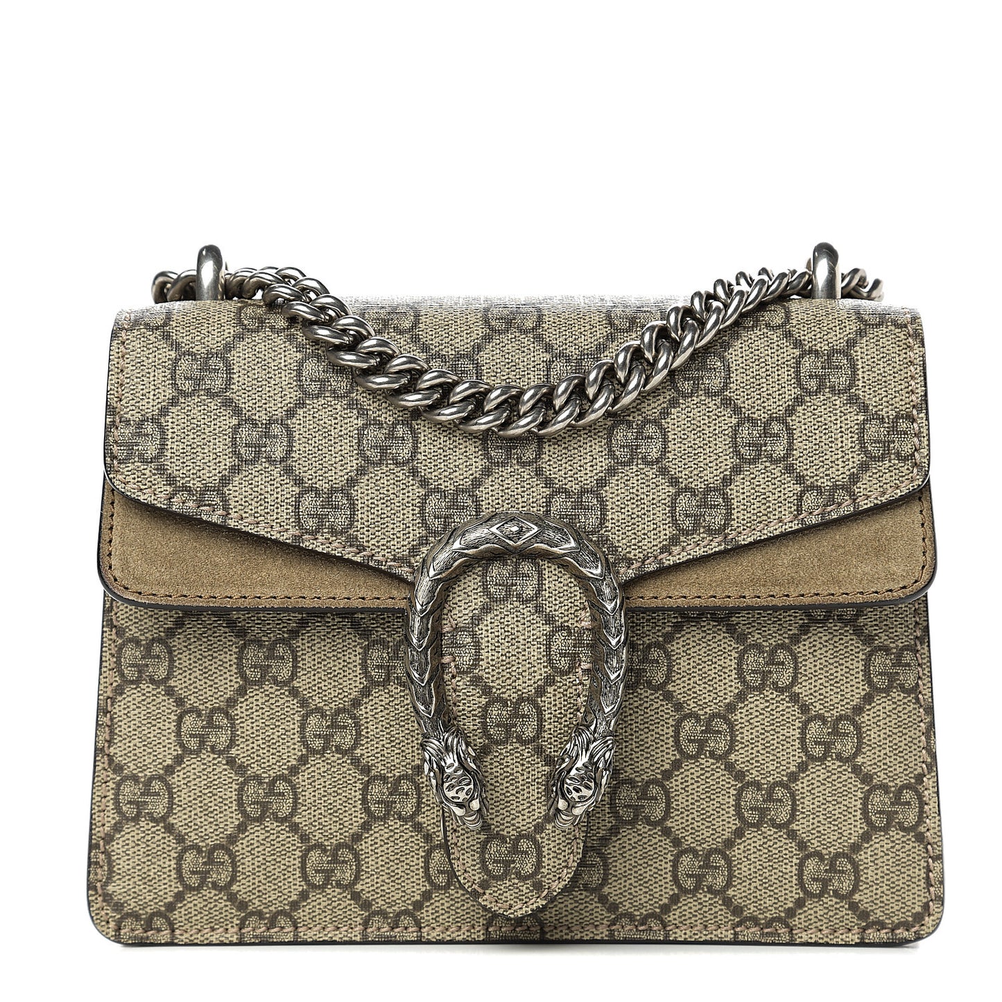 GG Supreme Monogram Mini Dionysus Shoulder Bag Taupe