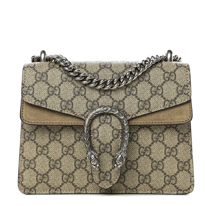 Gucci GG Supreme Monogram Mini Dionysus Shoulder Bag Taupe 1 of 9