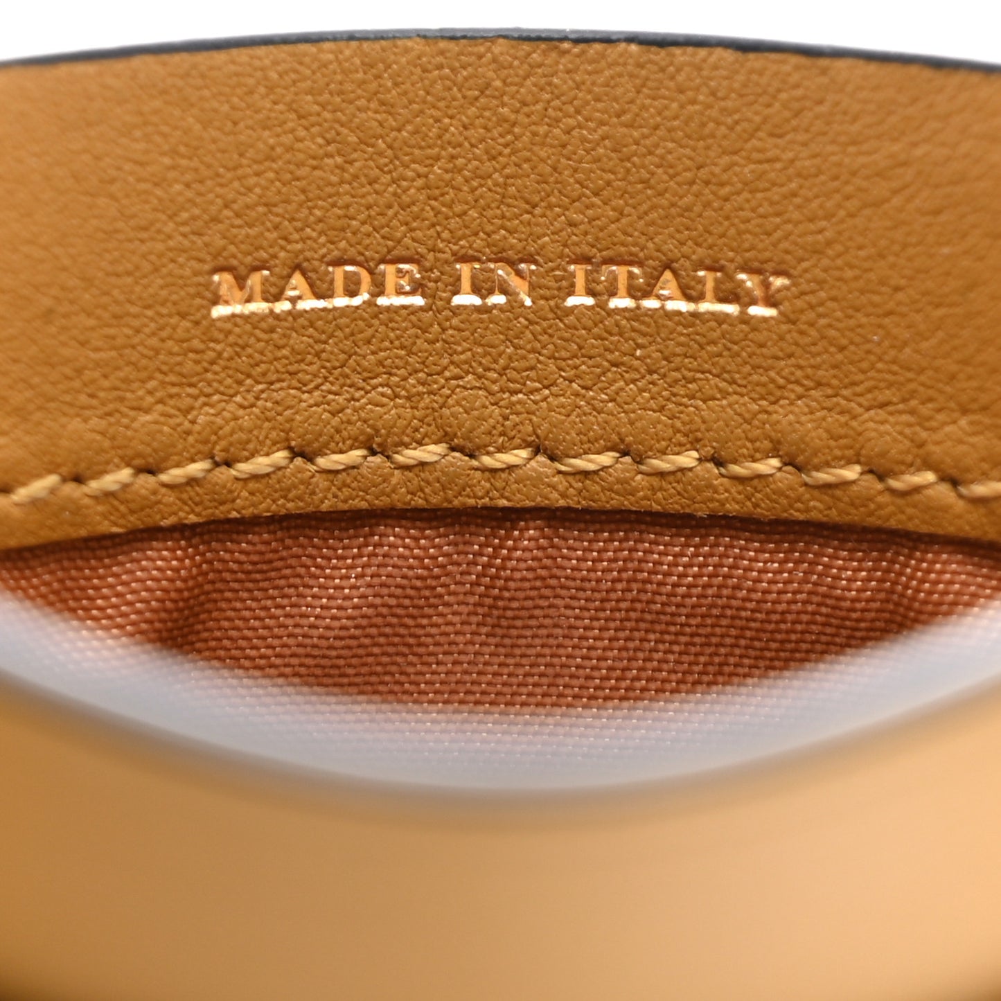 Soft Grain Calfskin Izzy Card Case Blue Carbon Camel