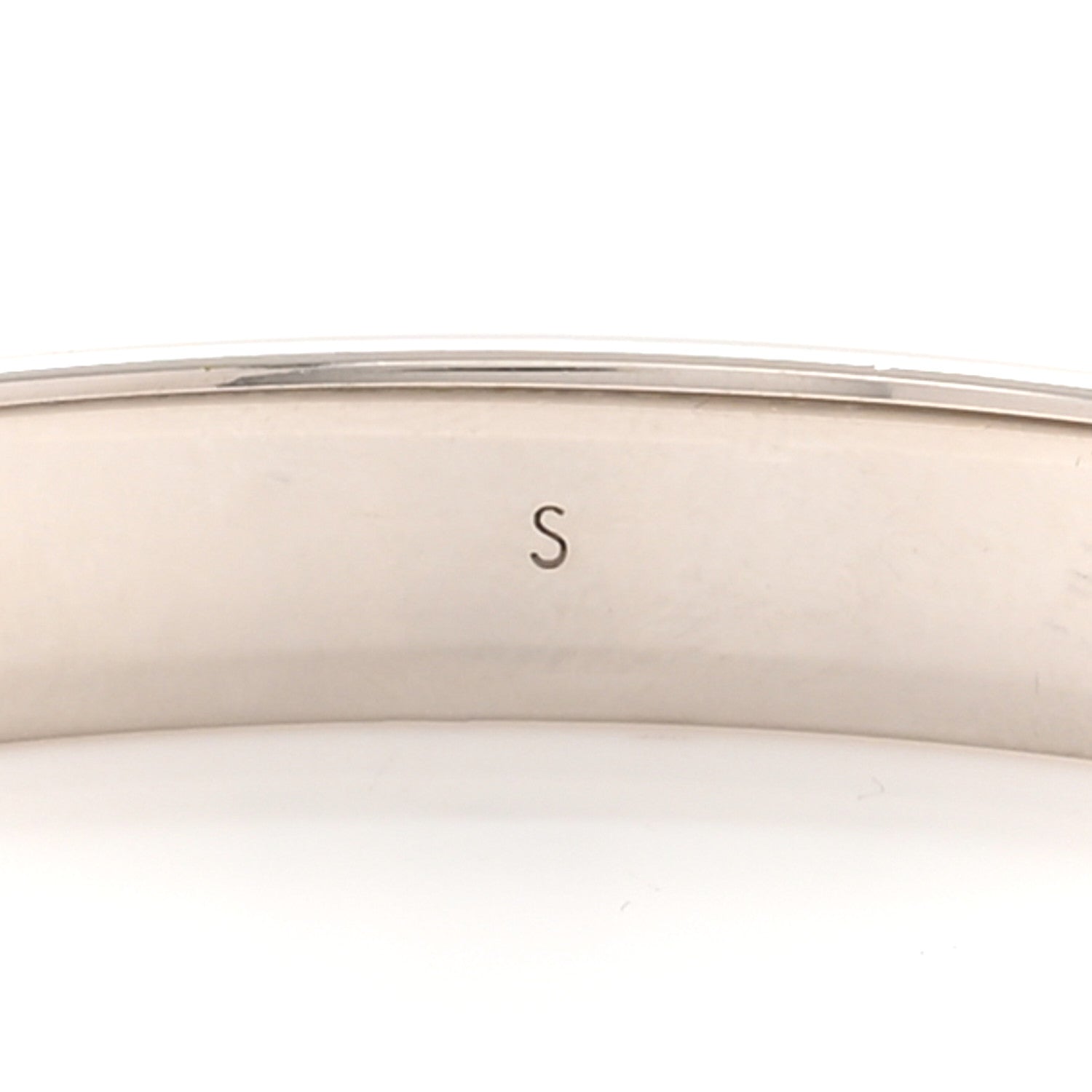 Louis Vuitton Palladium Monogram Nanogram Cuff S Silver 5 of 7