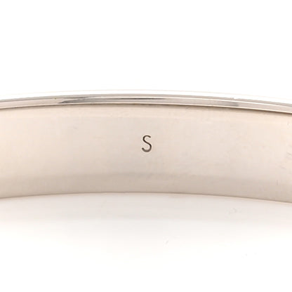 Louis Vuitton Palladium Monogram Nanogram Cuff S Silver 5 of 7