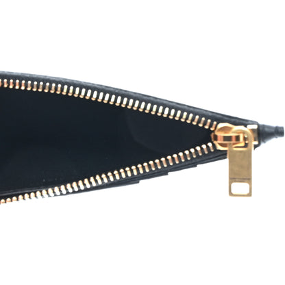 Saint Laurent Grained Calfskin Monogram 5 Fragments Zip Pouch Card Holder Black 5 of 8